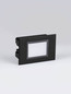 Preview: Nova Luce LED Wandeinbauleuchte Rudy 3W warmweiss 3000K IP65 Schwarz Aluminium 12x8cm 9030758