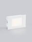 Preview: Nova Luce LED Wandeinbauleuchte Rudy 3W warmweiss 3000K IP65 Weiß Aluminium 12x8cm 9030759