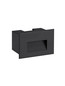 Preview: Nova Luce LED Wandeinbauleuchte Polka 4W warmweiss 3000K IP65 Schwarz Aluminium 12x8cm 9030760