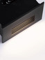 Preview: Nova Luce LED Wandeinbauleuchte Polka 4W warmweiss 3000K IP65 Schwarz Aluminium 12x8cm 9030760