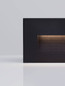 Preview: Nova Luce LED Wandeinbauleuchte Polka 4W warmweiss 3000K IP65 Schwarz Aluminium 12x8cm 9030760