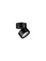 Preview: Nova Luce LED Deckenleuchte Akro 12W warmweiss 3000K Schwarz Aluminium Ø8cm 9030770