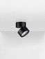 Preview: Nova Luce LED Deckenleuchte Akro 12W warmweiss 3000K Schwarz Aluminium Ø8cm 9030770
