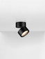 Preview: Nova Luce LED Deckenleuchte Akro 12W warmweiss 3000K Schwarz Aluminium Ø8cm 9030770