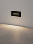Preview: Nova Luce LED Wandeinbauleuchte Polka 5W warmweiss 3000K IP65 Schwarz Aluminium 17x8cm 9030774
