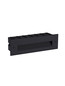 Preview: Nova Luce LED Wandeinbauleuchte Polka 7W warmweiss 3000K IP65 Schwarz Aluminium 25x8cm 9030775