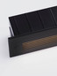 Preview: Nova Luce LED Wandeinbauleuchte Polka 7W warmweiss 3000K IP65 Schwarz Aluminium 25x8cm 9030775