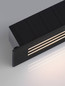 Preview: Nova Luce LED Wandeinbauleuchte Off 4W warmweiss 3000K IP65 salzwasserfest Schwarz Aluminium 17x8cm 9030776