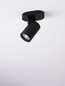 Preview: Nova Luce Deckenstrahler Esto schwenkbar GU10 Schwarz Aluminium 12,5x11cm 9030779