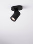Preview: Nova Luce Deckenstrahler Esto schwenkbar GU10 Schwarz Aluminium 12,5x11cm 9030779