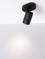 Preview: Nova Luce Deckenstrahler Esto schwenkbar GU10 Schwarz Aluminium 12,5x11cm 9030779