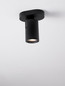 Preview: Nova Luce Deckenstrahler Esto schwenkbar GU10 Schwarz Aluminium 12,5x11cm 9030779