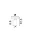 Preview: Nova Luce Deckenstrahler Esto schwenkbar GU10 Schwarz Aluminium 12,5x11cm 9030779