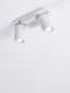 Preview: Nova Luce Deckenstrahler Esto schwenkbar 2-flammig 2xGU10 Weiß Aluminium 22x12cm 9030780
