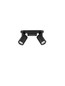 Preview: Nova Luce Deckenstrahler Esto schwenkbar 2-flammig 2xGU10 Schwarz Aluminium 22x12cm 9030781