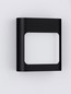 Preview: Nova Luce LED Außen-Wandleuchte Tall 6W warmweiss 3000K IP54 salzwasserfest Schwarz Aluminium 13,5x12,5cm 9030803