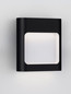 Preview: Nova Luce LED Außen-Wandleuchte Tall 6W warmweiss 3000K IP54 salzwasserfest Schwarz Aluminium 13,5x12,5cm 9030803