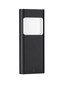 Preview: Nova Luce LED Außen-Wandleuchte Tall 4W warmweiss 3000K IP54 salzwasserfest Schwarz Aluminium 30x12,5cm 9030804