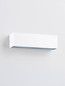 Preview: Nova Luce LED Außen-Wandleuchte Flora 10W warmweiss 3000K IP54 salzwasserfest Weiß Aluminium 23x6,5cm 9030808