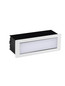 Preview: Nova Luce LED Wandeinbauleuchte Echo schwenkbar 6W warmweiss 3000K IP54 salzwasserfest Weiß Aluminium 18x6cm 9030810