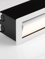 Preview: Nova Luce LED Wandeinbauleuchte Echo schwenkbar 6W warmweiss 3000K IP54 salzwasserfest Weiß Aluminium 18x6cm 9030810