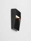 Preview: Nova Luce LED Außen-Wandleuchte Toby 3W warmweiss 3000K IP54 salzwasserfest Schwarz Aluminium 10,5x10cm 9030811