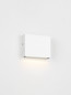 Preview: Nova Luce LED Außen-Wandleuchte Tick 4W warmweiss 3000K IP54 salzwasserfest Weiß Aluminium 11,5x9cm 9030816