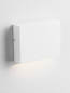 Preview: Nova Luce LED Außen-Wandleuchte Tick 4W warmweiss 3000K IP54 salzwasserfest Weiß Aluminium 11,5x9cm 9030816