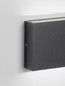 Preview: Nova Luce LED Außen-Wandleuchte Tick 7W warmweiss 3000K IP54 salzwasserfest Schwarz Aluminium 11,5x9cm 9030817