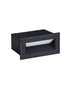 Preview: Nova Luce LED Wandeinbauleuchte Vivion 1W warmweiss 3000K IP54 salzwasserfest Schwarz 10x6,5cm 9030819