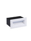 Preview: Nova Luce LED Wandeinbauleuchte Vivion 1W warmweiss 3000K IP54 salzwasserfest Weiß 10x6,5cm 9030820