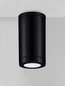 Preview: Nova Luce Außen-Deckenleuchte Spot GU10 IP54 salzwasserfest Schwarz Ø8cm 9030821