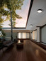 Preview: Nova Luce LED Außen-Deckenleuchte Sky 15W warmweiss 3000K IP65 salzwasserfest Schwarz Aluminium Ø30cm 9030823