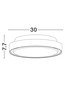 Preview: Nova Luce LED Außen-Deckenleuchte Sky 15W warmweiss 3000K IP65 salzwasserfest Schwarz Aluminium Ø30cm 9030823