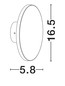 Preview: Nova Luce LED Außen-Wandleuchte Tower 8W warmweiss 3000K IP65 salzwasserfest Weiß Ø16,5cm 9030825