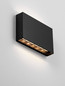 Preview: Nova Luce LED Außen-Wandleuchte Yoko 13W warmweiss 3000K IP65 salzwasserfest Schwarz 20x12,5cm 9030827