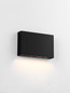 Preview: Nova Luce LED Außen-Wandleuchte Yoko 7W warmweiss 3000K IP65 salzwasserfest Schwarz 20x12,5cm 9030828