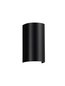 Preview: Nova Luce Außen-Wandleuchte York 2-flammig 2xGU10 IP65 salzwasserfest Schwarz Aluminium 19,5x11cm 9030830