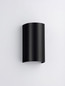 Preview: Nova Luce Außen-Wandleuchte York 2-flammig 2xGU10 IP65 salzwasserfest Schwarz Aluminium 19,5x11cm 9030830