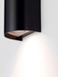 Preview: Nova Luce Außen-Wandleuchte York 2-flammig 2xGU10 IP65 salzwasserfest Schwarz Aluminium 19,5x11cm 9030830