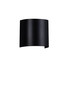 Preview: Nova Luce Außen-Wandleuchte York GU10 IP65 salzwasserfest Schwarz Aluminium 11x11cm 9030832