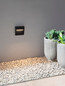 Preview: Nova Luce LED Außen-Wandleuchte Nectar 3W warmweiss 3000K IP65 salzwasserfest Anthrazit Aluminium 11x11cm 9030840