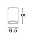 Preview: Nova Luce LED Außen-Deckenleuchte Lumina 6W warmweiss 3000K IP65 salzwasserfest Weiß Aluminium Ø6,5cm 9030843