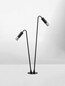 Preview: Nova Luce LED Wegeleuchte Aether 10W warmweiss 3000K IP65 salzwasserfest Anthrazit Glas Aluminium 80cm 9030849