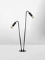 Preview: Nova Luce LED Wegeleuchte Aether 10W warmweiss 3000K IP65 salzwasserfest Anthrazit Glas Aluminium 80cm 9030849