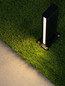 Preview: Nova Luce LED Sockelleuchte Sasso 9W warmweiss 3000K IP54 salzwasserfest Anthrazit Aluminium 40cm 9030854