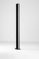 Preview: Nova Luce LED Wegeleuchte Sasso 22W warmweiss 3000K IP54 salzwasserfest Anthrazit Aluminium 120cm 9030855