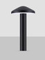 Preview: Nova Luce LED Sockelleuchte Nemo 5W warmweiss 3000K IP65 salzwasserfest Anthrazit Aluminium 20cm 9030861