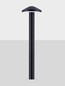 Preview: Nova Luce LED Wegeleuchte Nemo 5W warmweiss 3000K IP65 salzwasserfest Anthrazit Aluminium 40cm 9030862