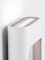 Preview: Nova Luce LED Außen-Wandleuchte Tall 9W warmweiss 3000K IP54 salzwasserfest Weiß Aluminium 13,5x12,5cm 9030863